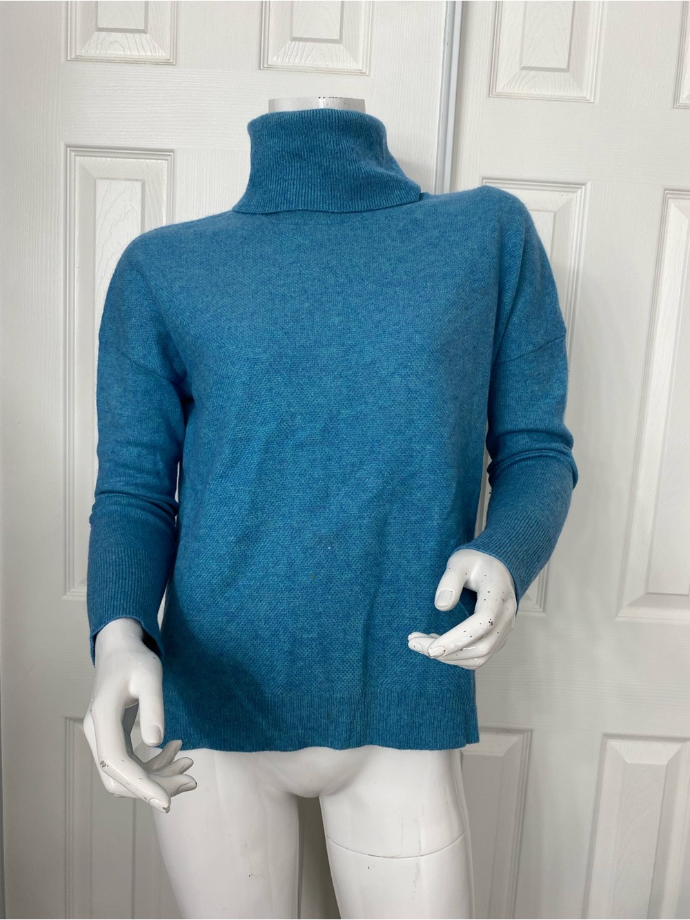 💯Cashmere St. Tropez Teal Turtleneck Sweater